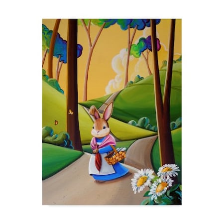 Cindy Thornton 'Peter Rabbit 3' Canvas Art,18x24